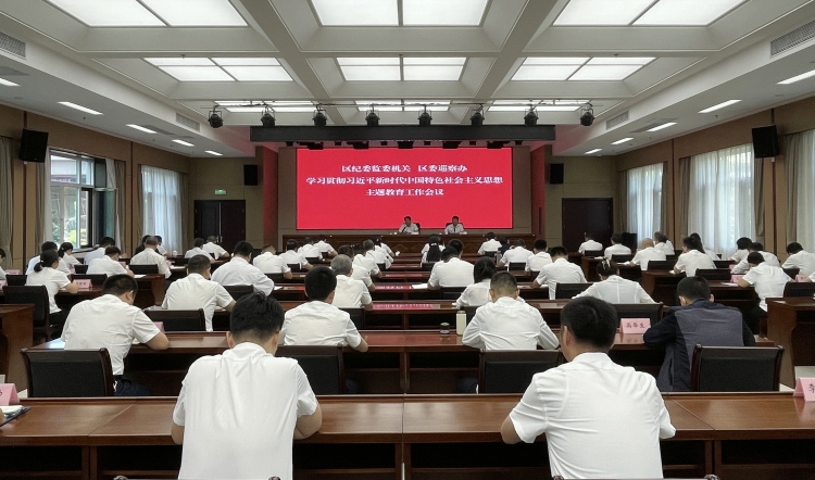 张店区纪委监委机关、区委巡察办学习贯彻习近平新时代中国特色社会主义思想主题教育工作会议召开